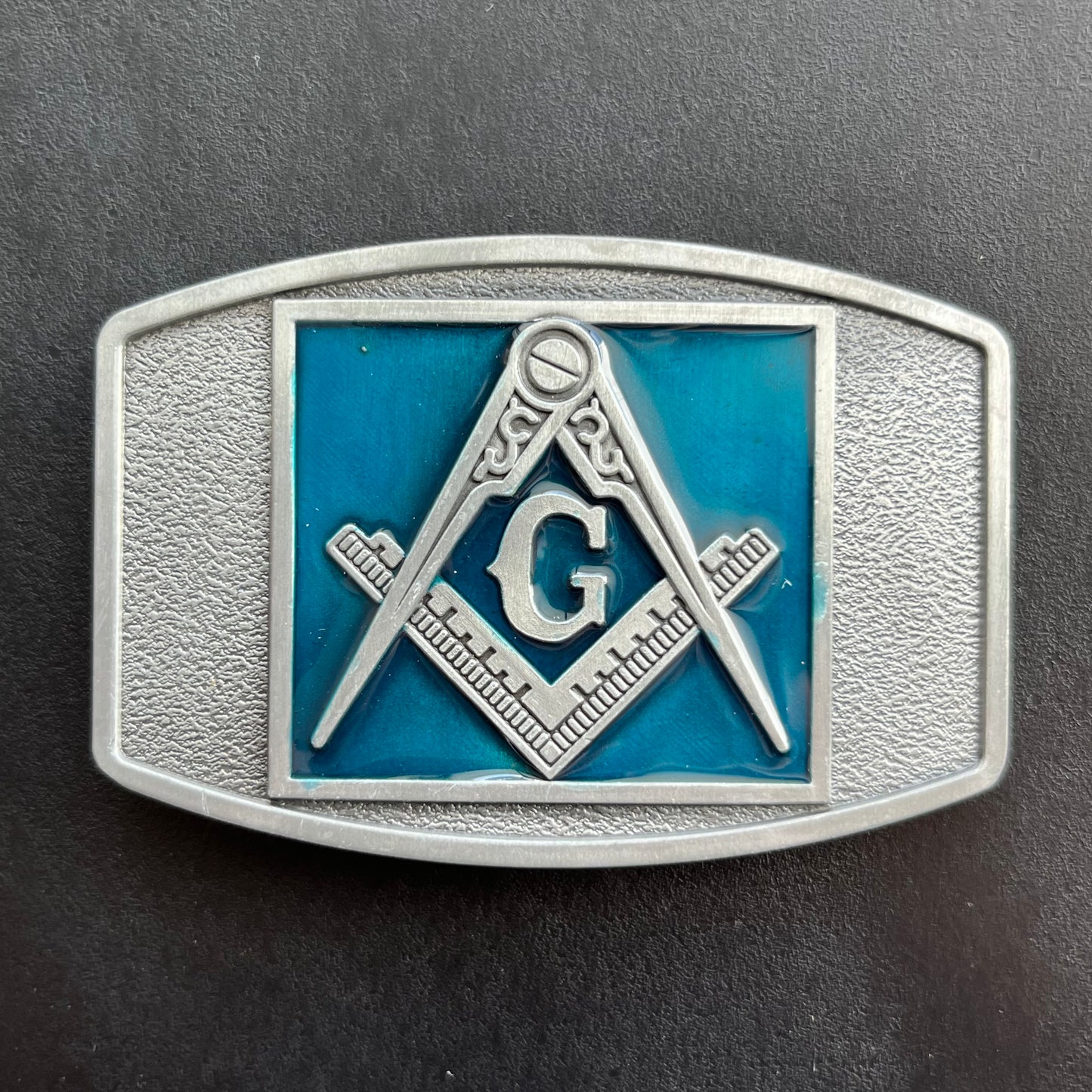 Vintage free mason belt buckle.