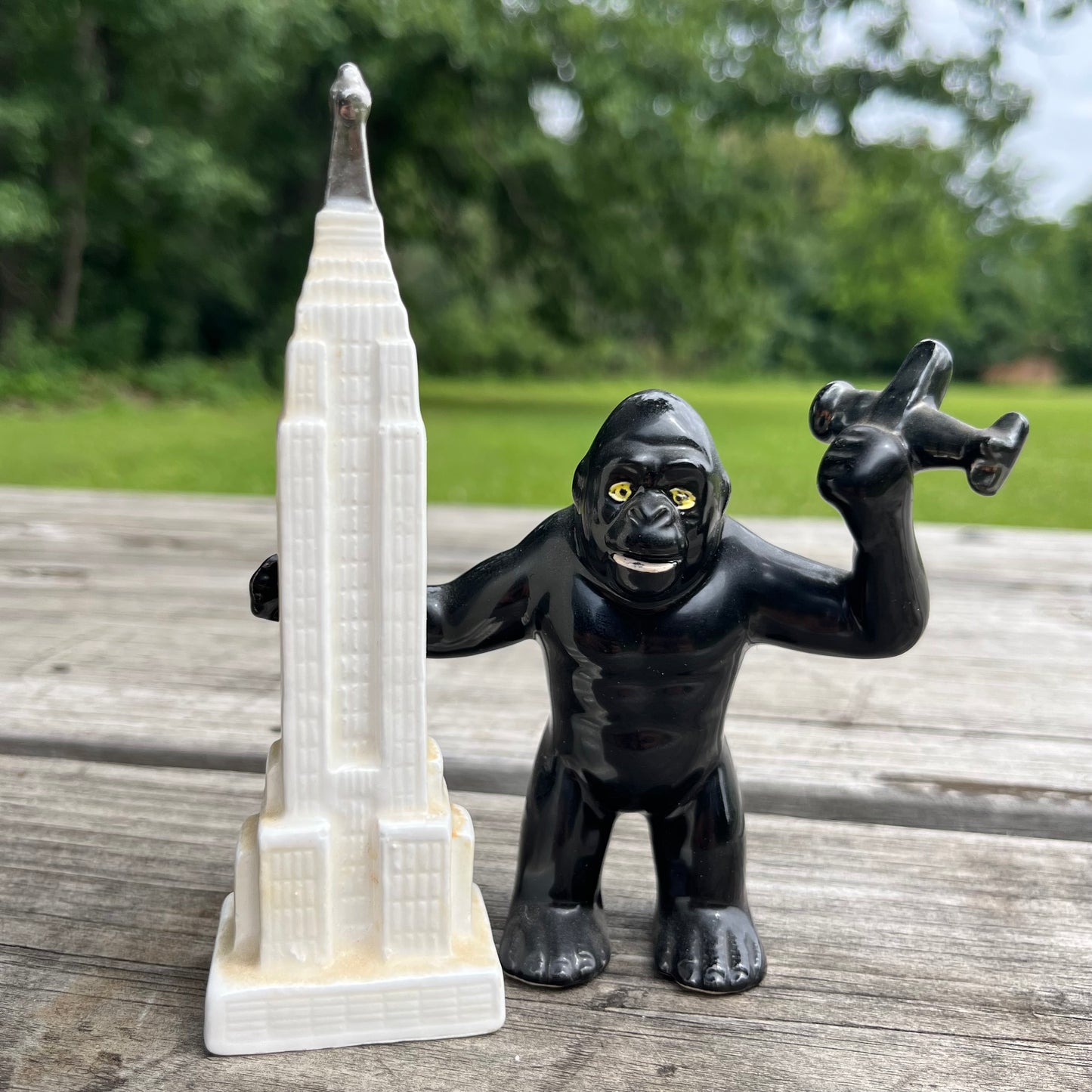 Vintage King Kong salt n’ pepper shakers.