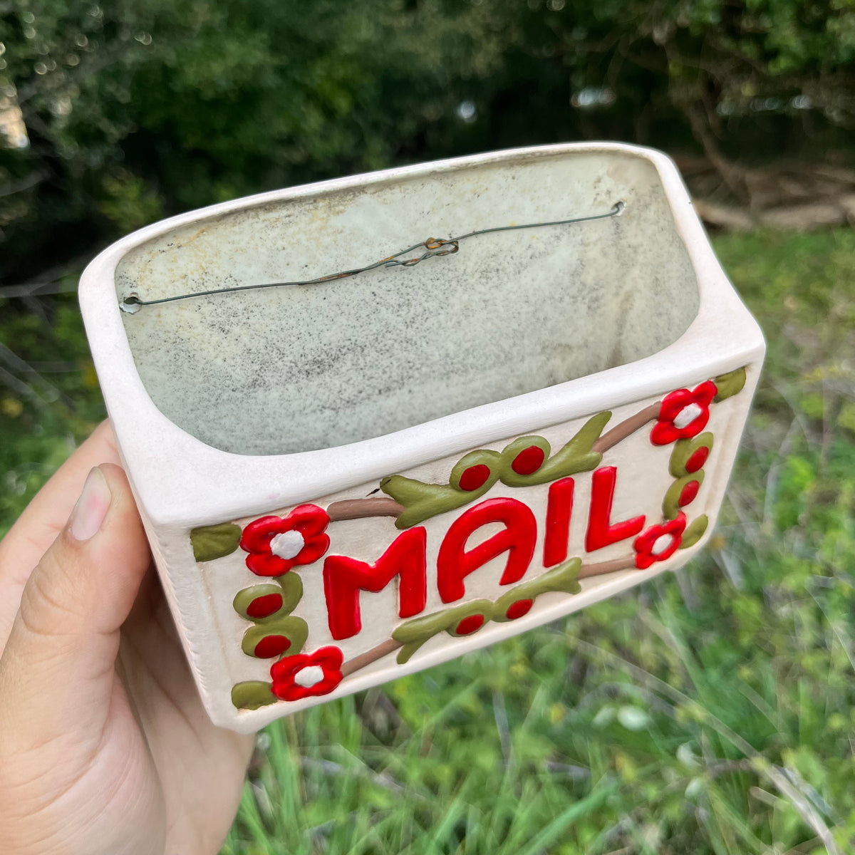 Vintage Mailbox wall pocket.
