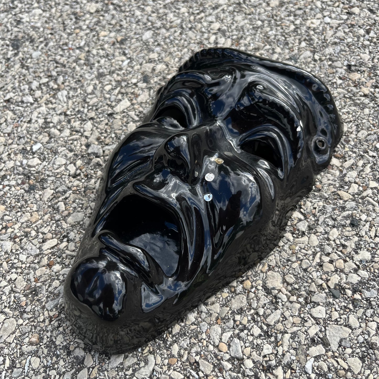 Vintage ceramic drama mask.