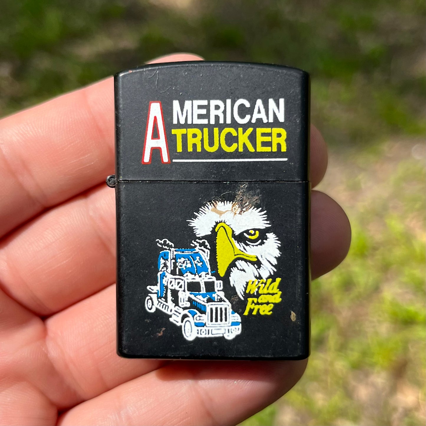 90s American Trucker flip lighter.