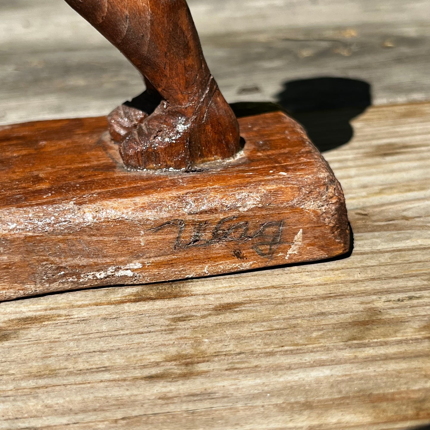 1950s Hand carved “Cha Cha” outsider art.