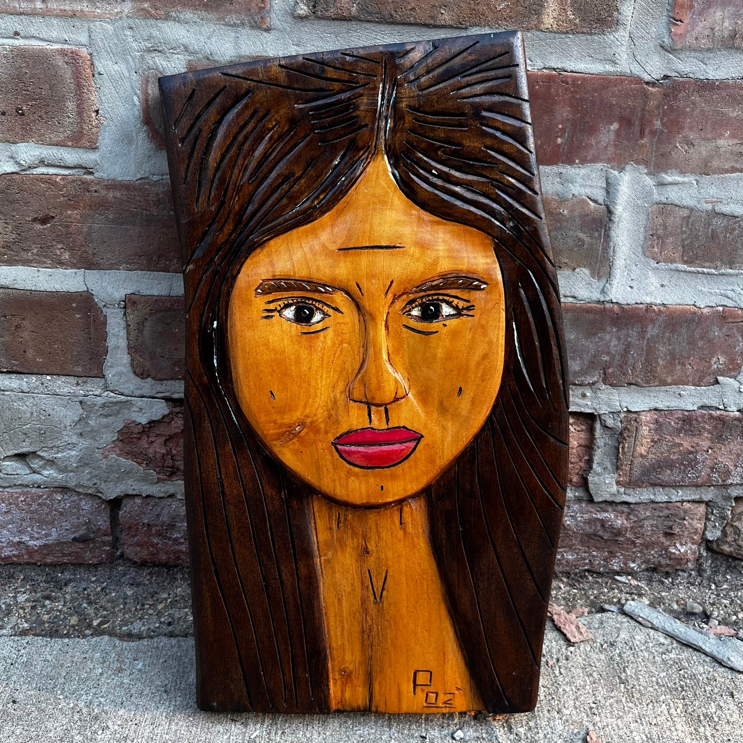 Vintage hand carved women.