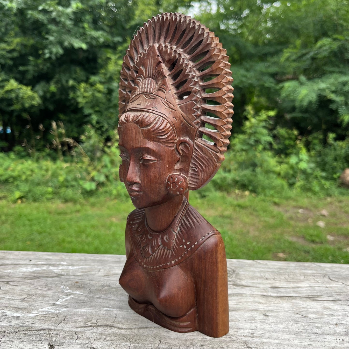 Vintage Balinese wood carving.