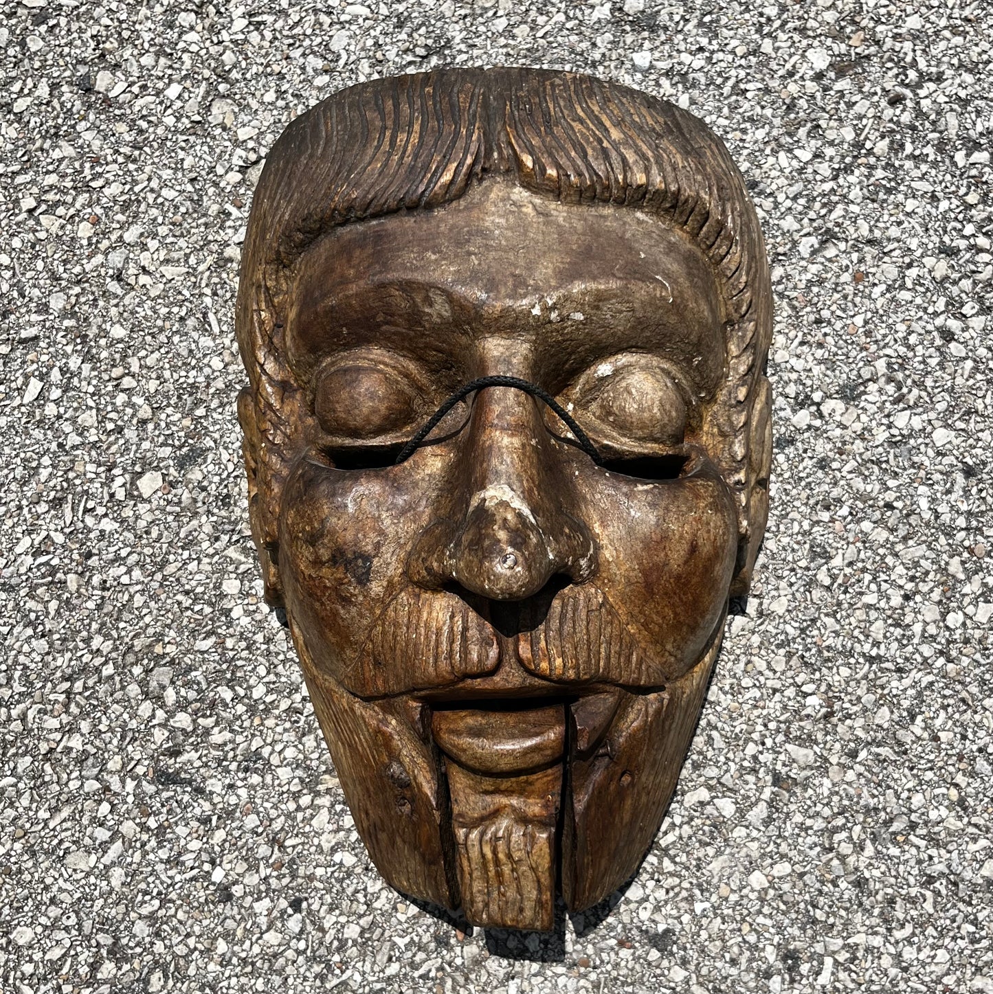 Early 1900s Danza dr Moro Spaniard mask.