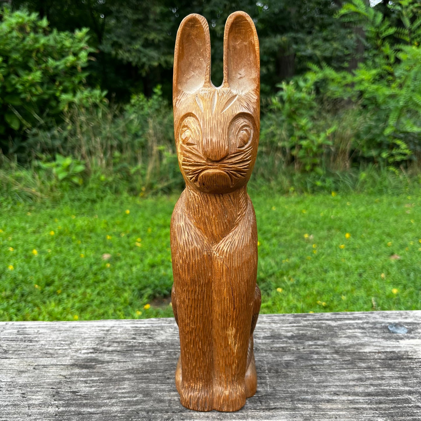 Vintage hand carved rabbit.