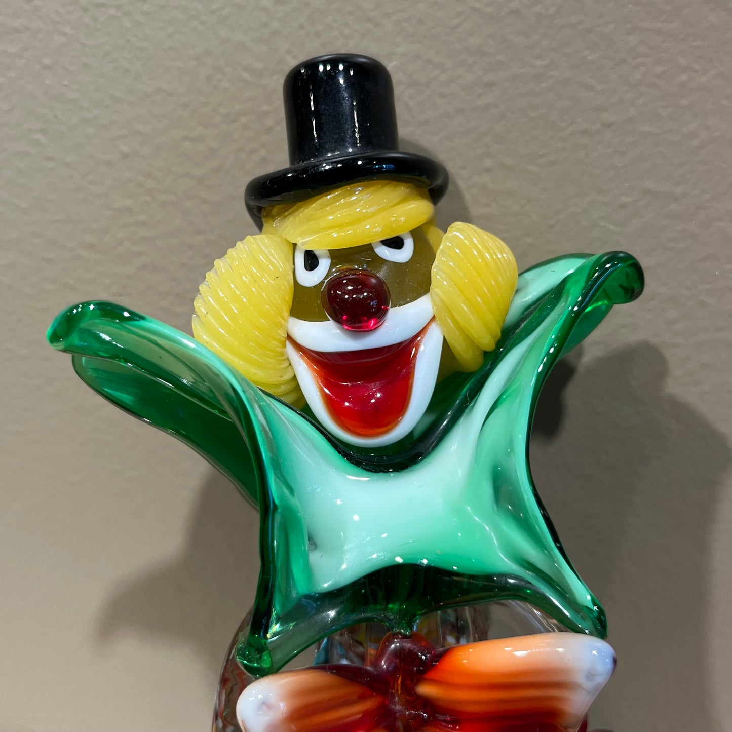 Vintage Murano glass clown.