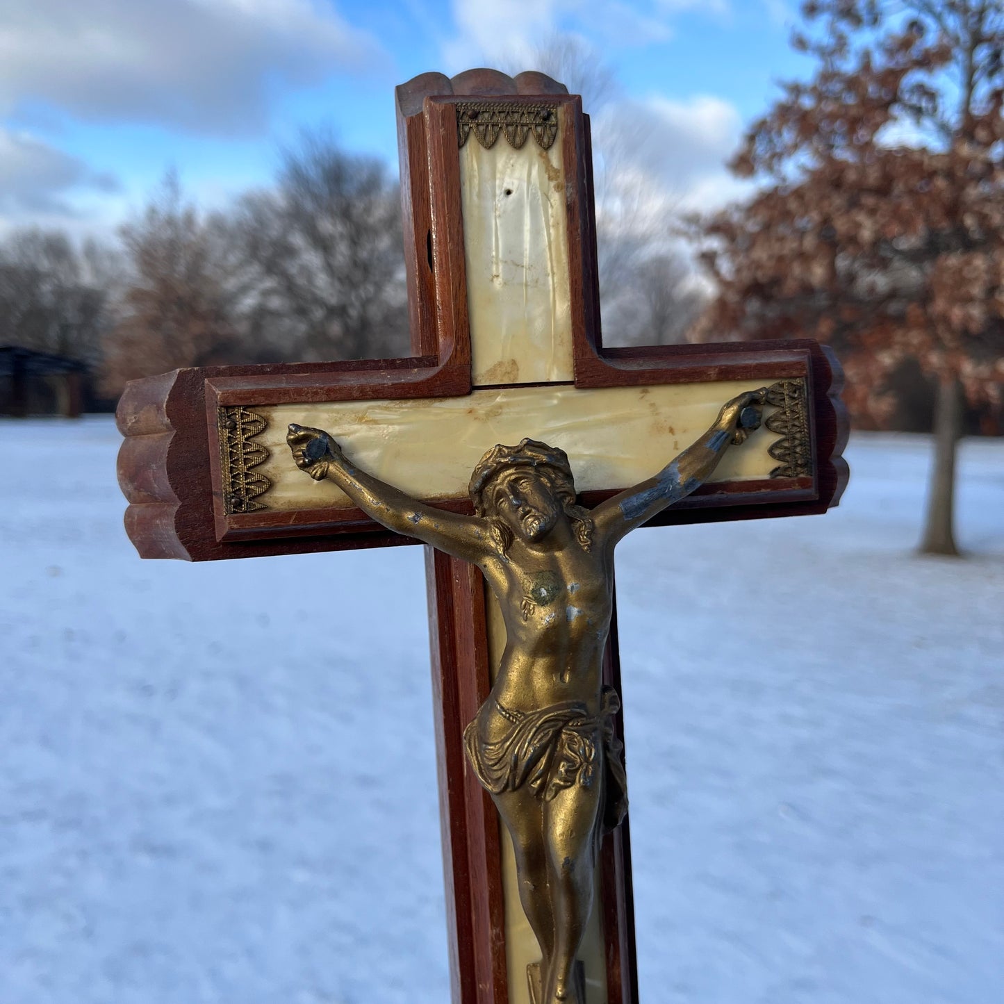 1960s Last rights crucifix.