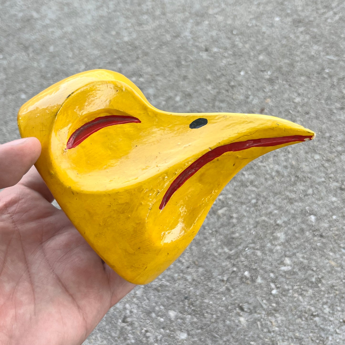Vintage hand crafted bird mask.