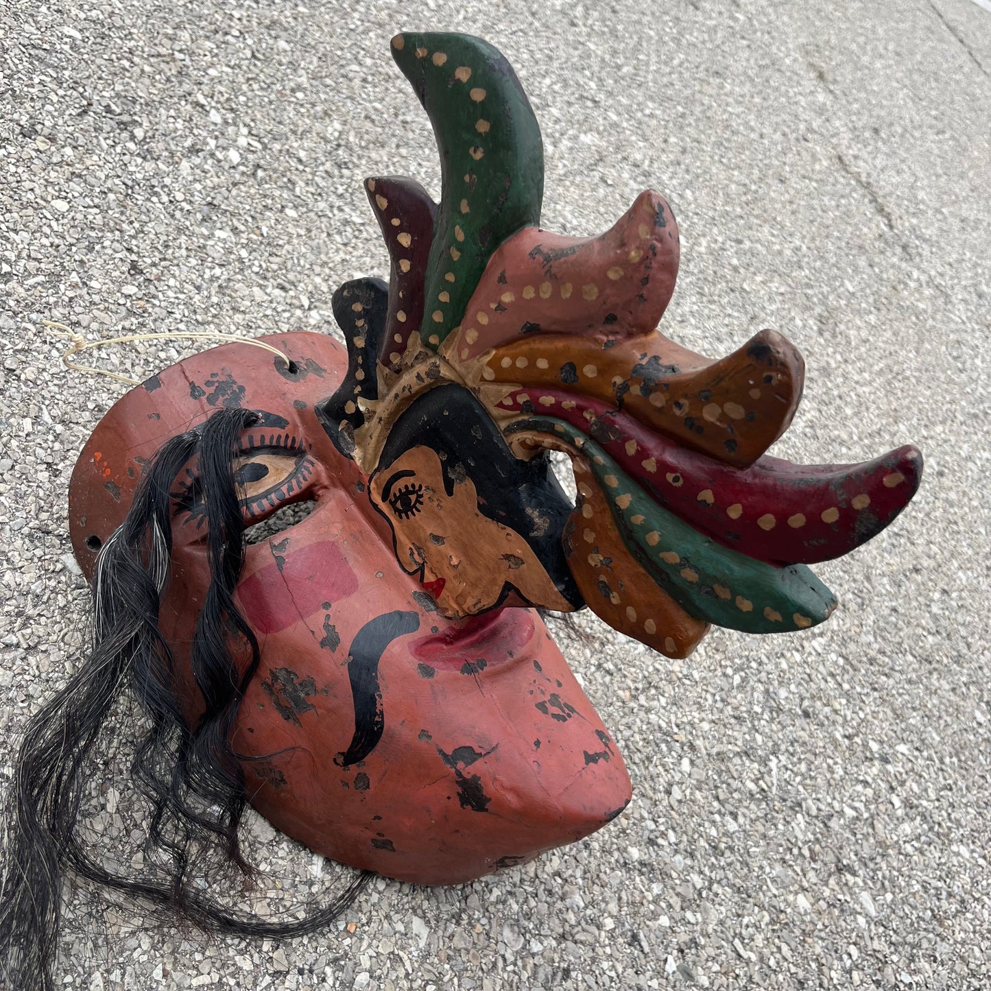 Vintage Mexican Apache mask.