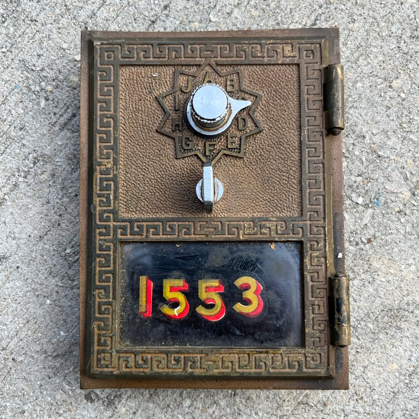 1950s U.S. P.O. Box door.