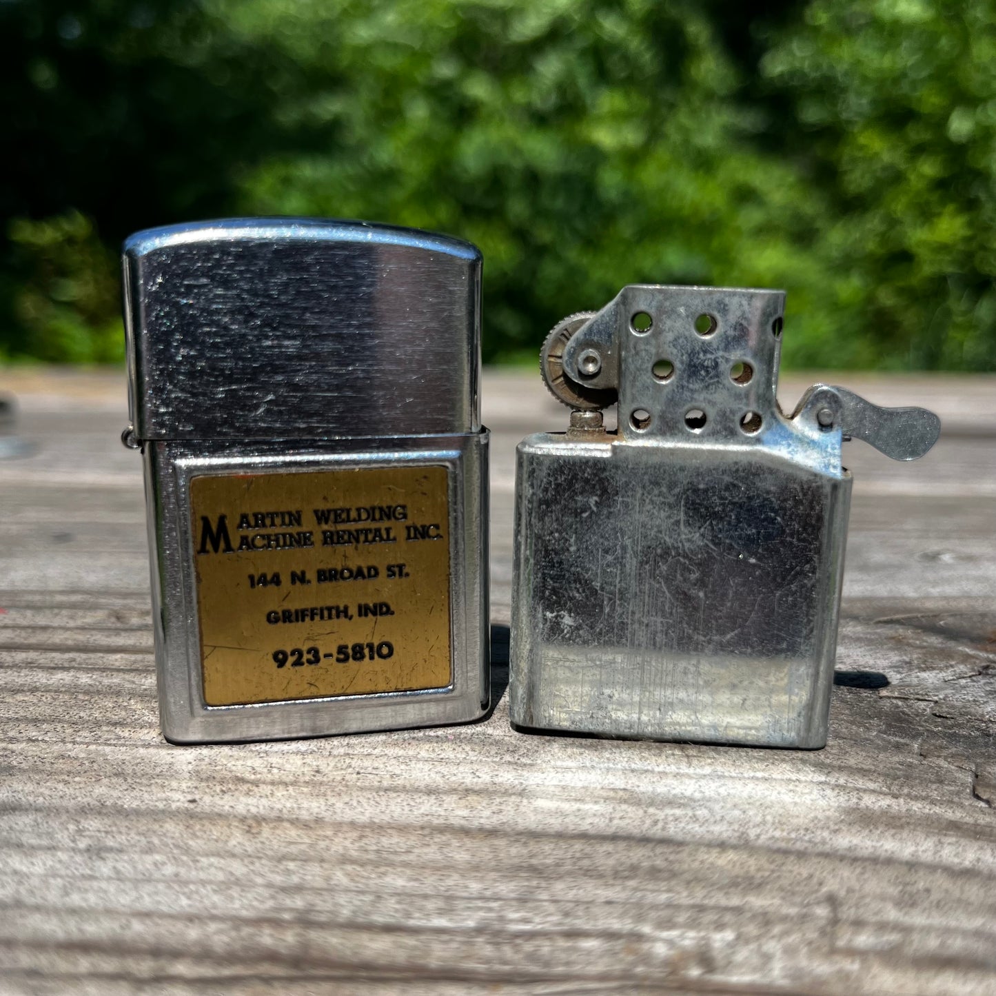 Vintage Martin machine flip rental lighter.