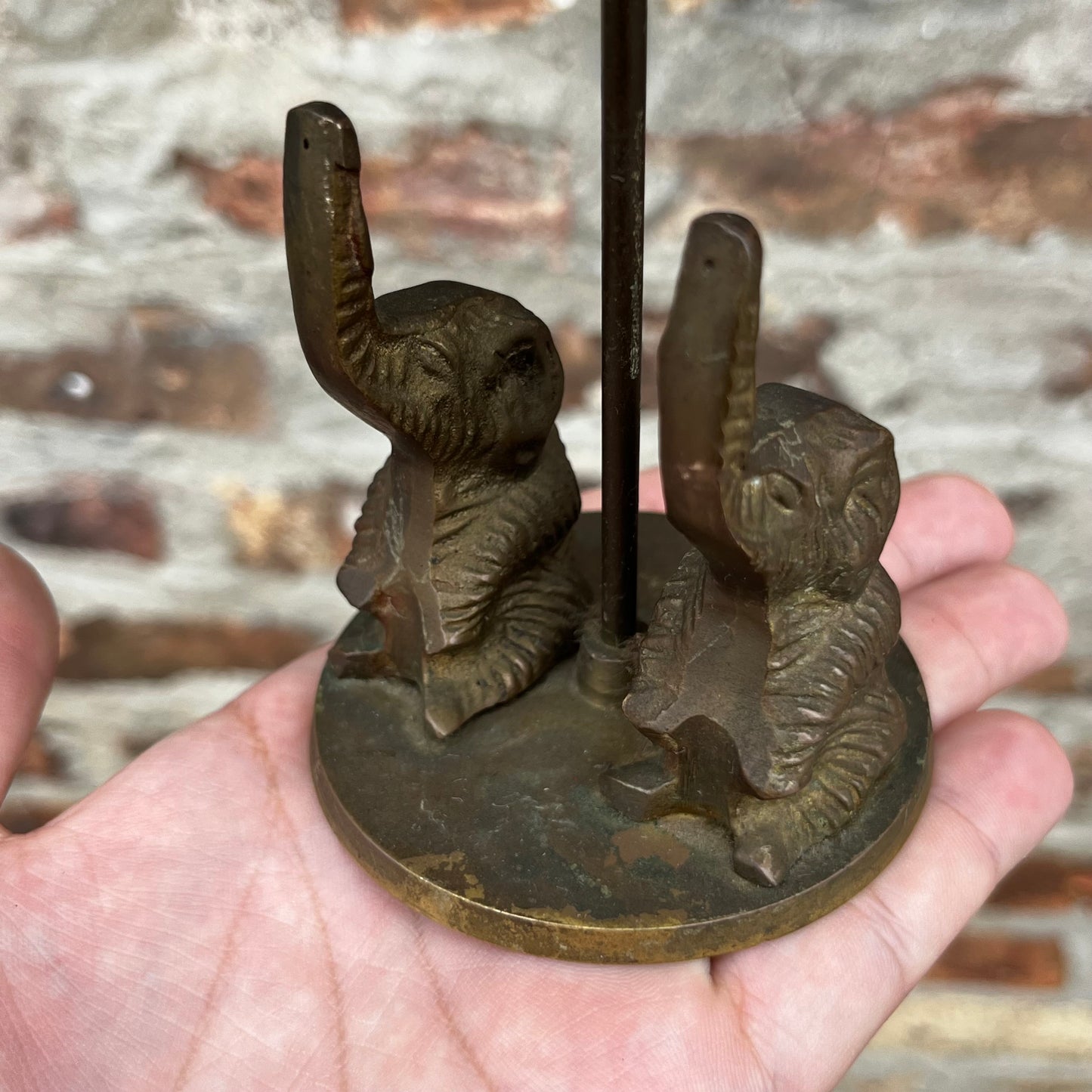 Vintage Brass elephants.