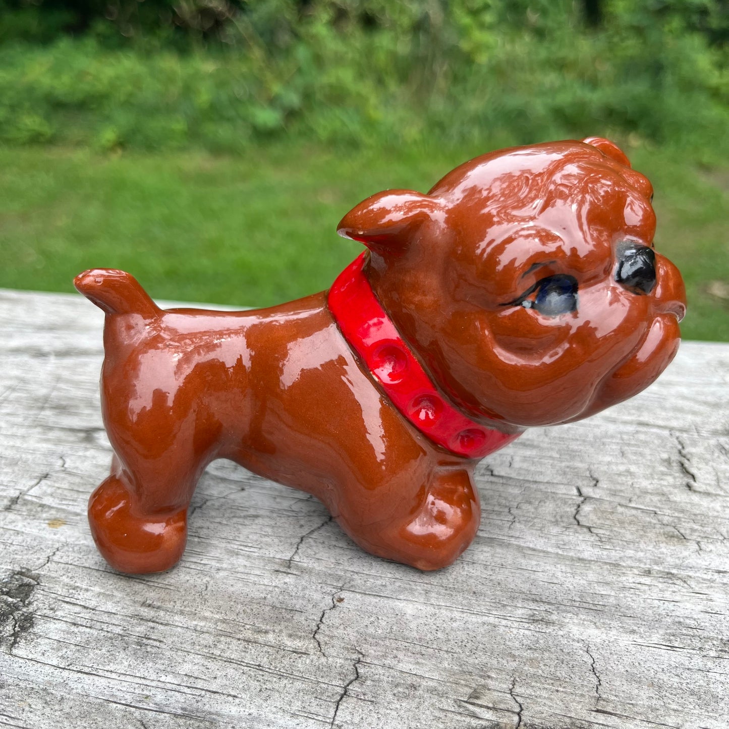 Vintage ceramic bulldog.