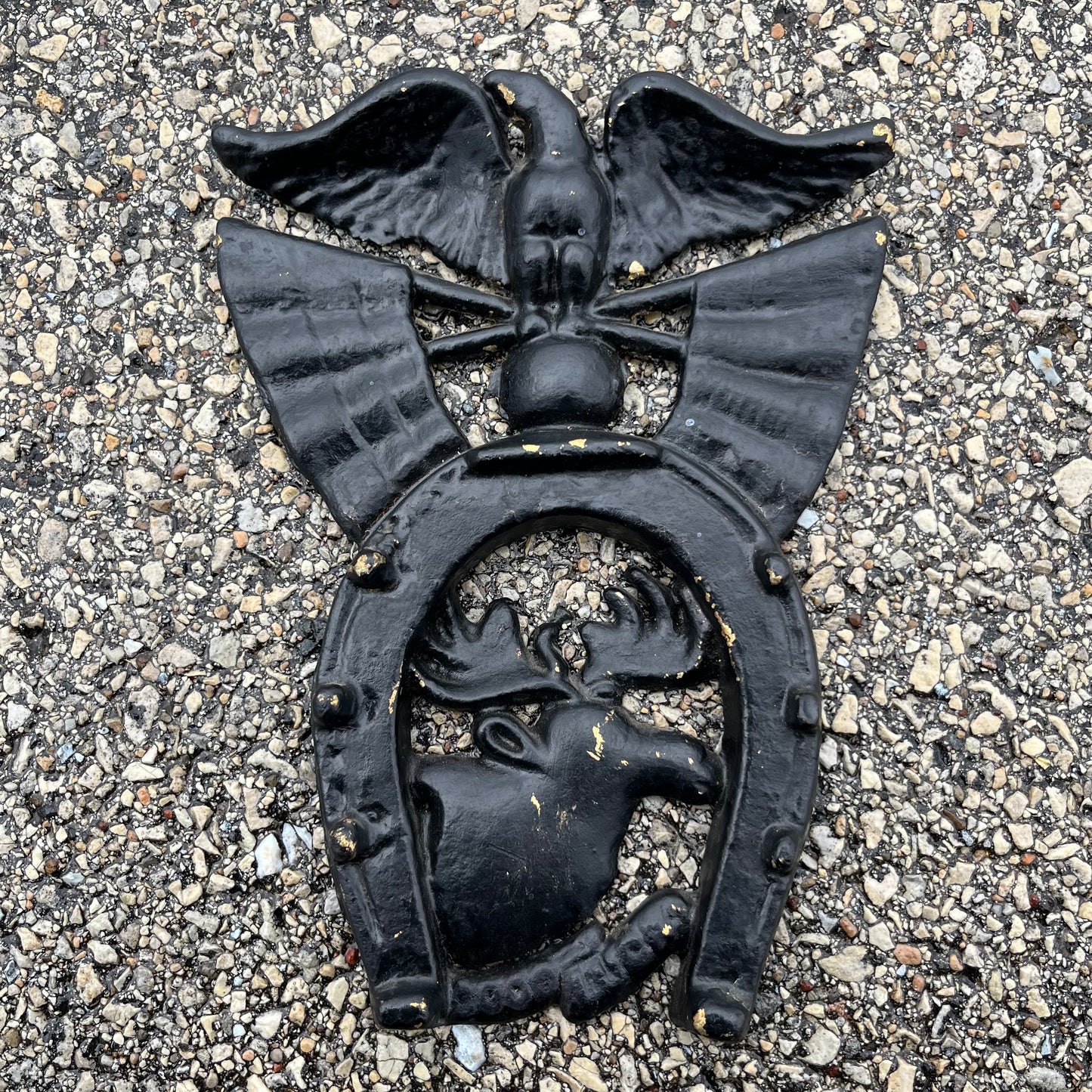 Vintage cast good luck horseshoe.