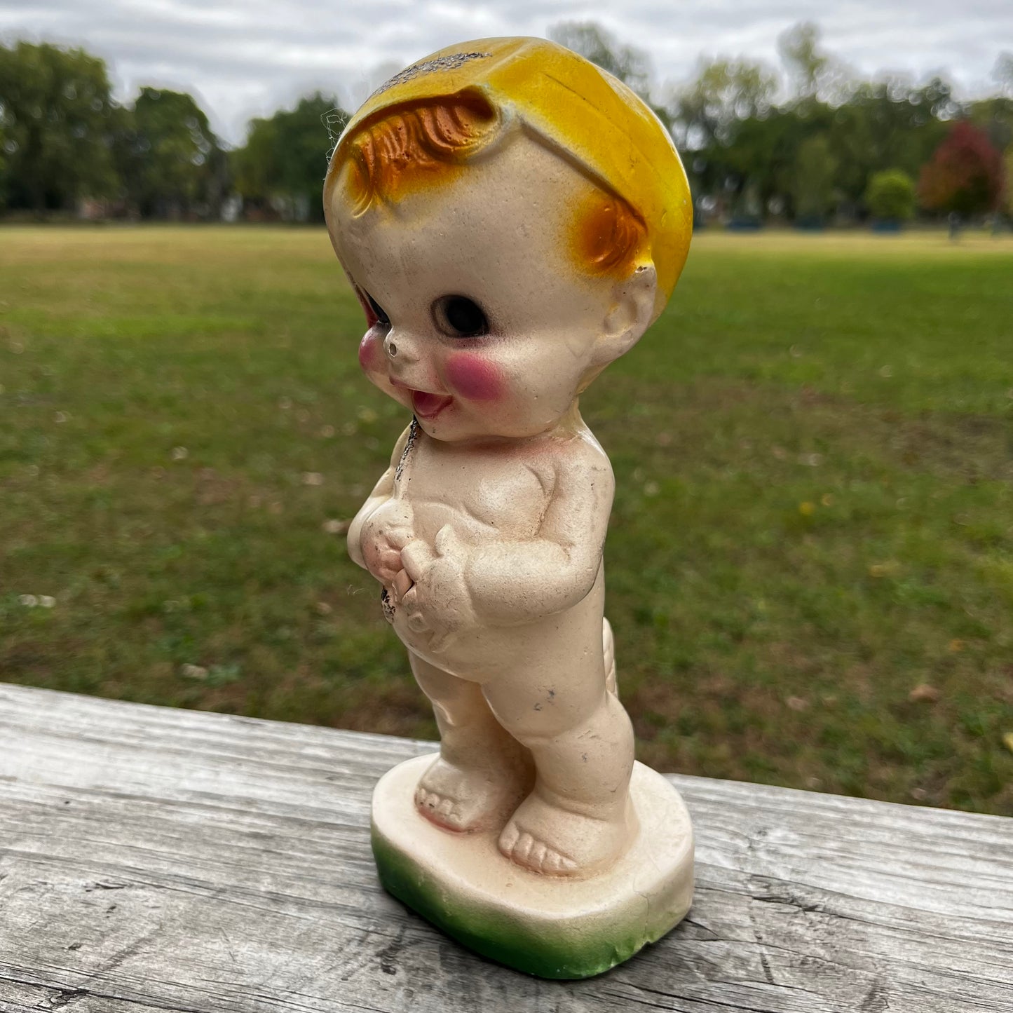 1940s Chalkware baby.