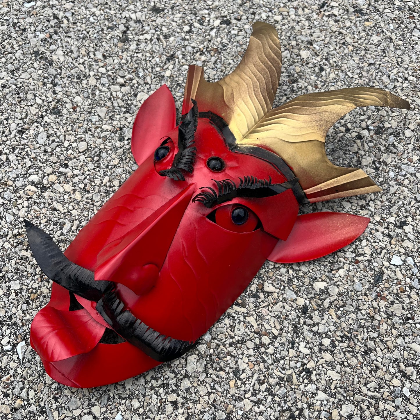Vintage Taxco tin Diablo mask.