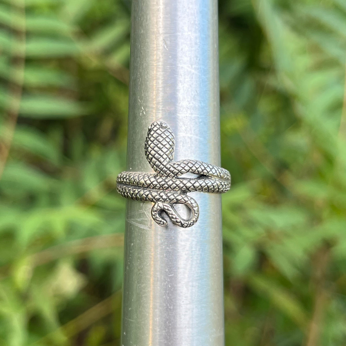Vintage Sterling Silver snake ring. Size 10.25.