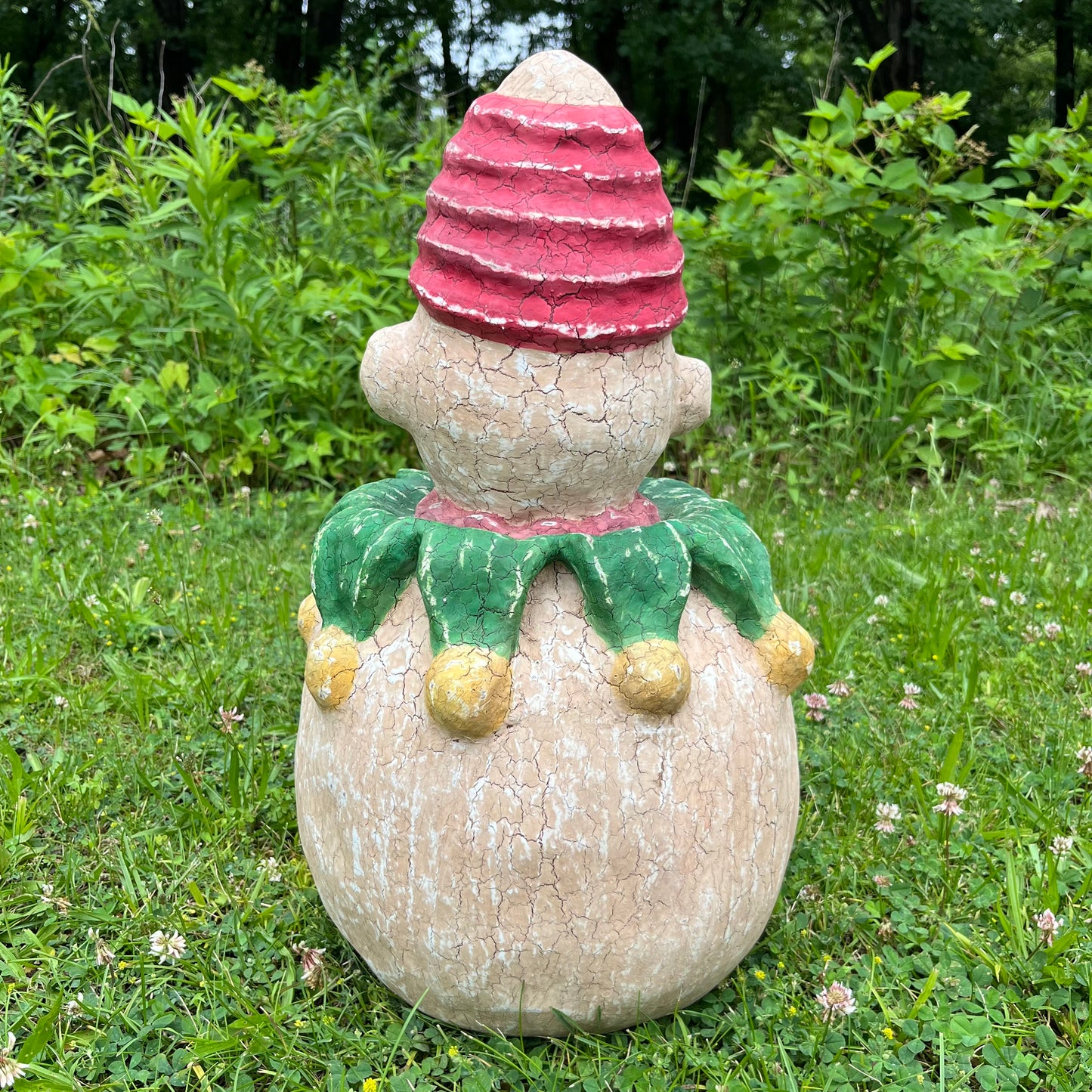 Vintage paper mache clown.