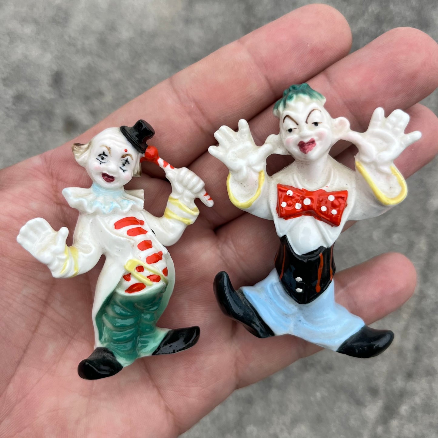 Vintage mini clown set.
