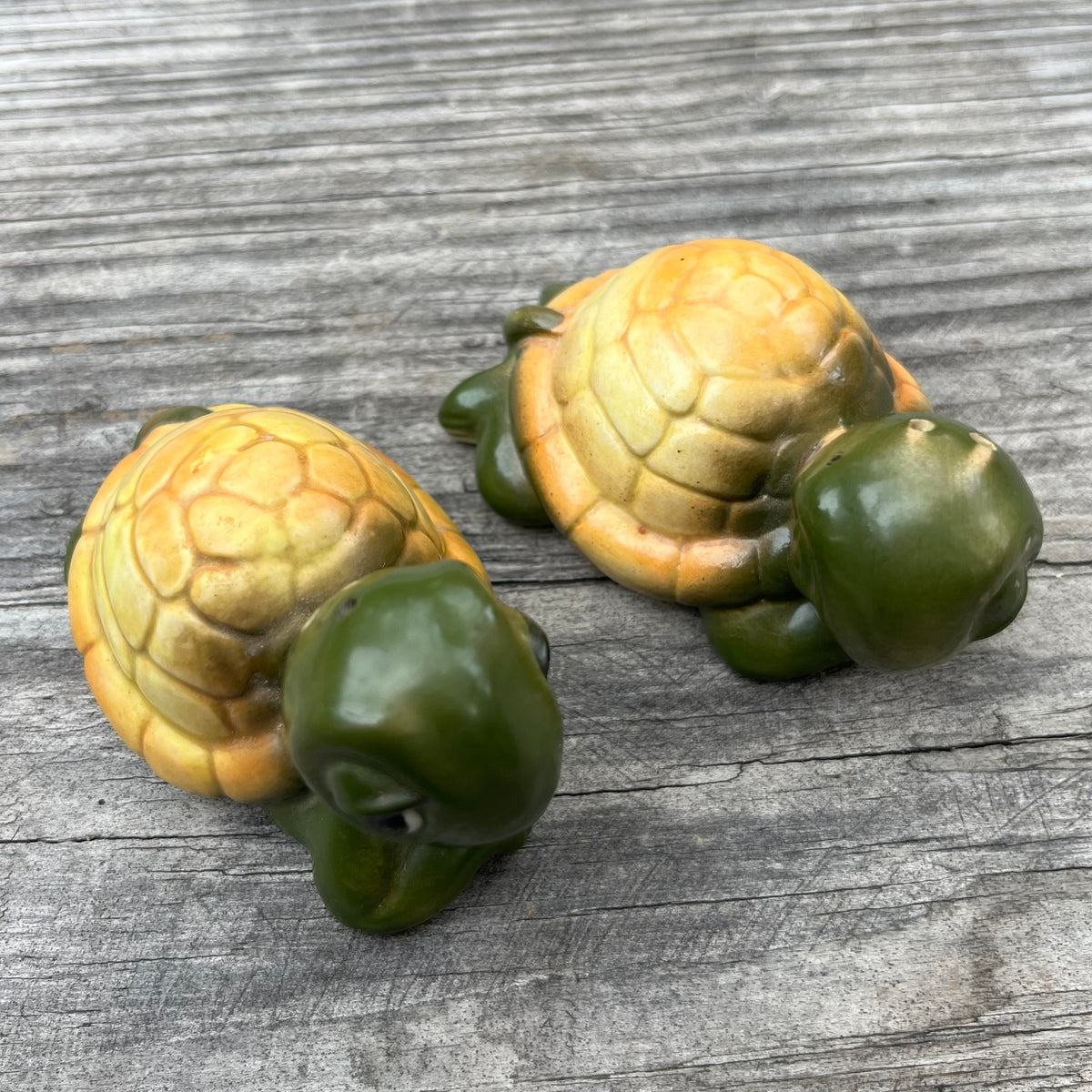 Vintage Turtle salt n’ pepper shakers.