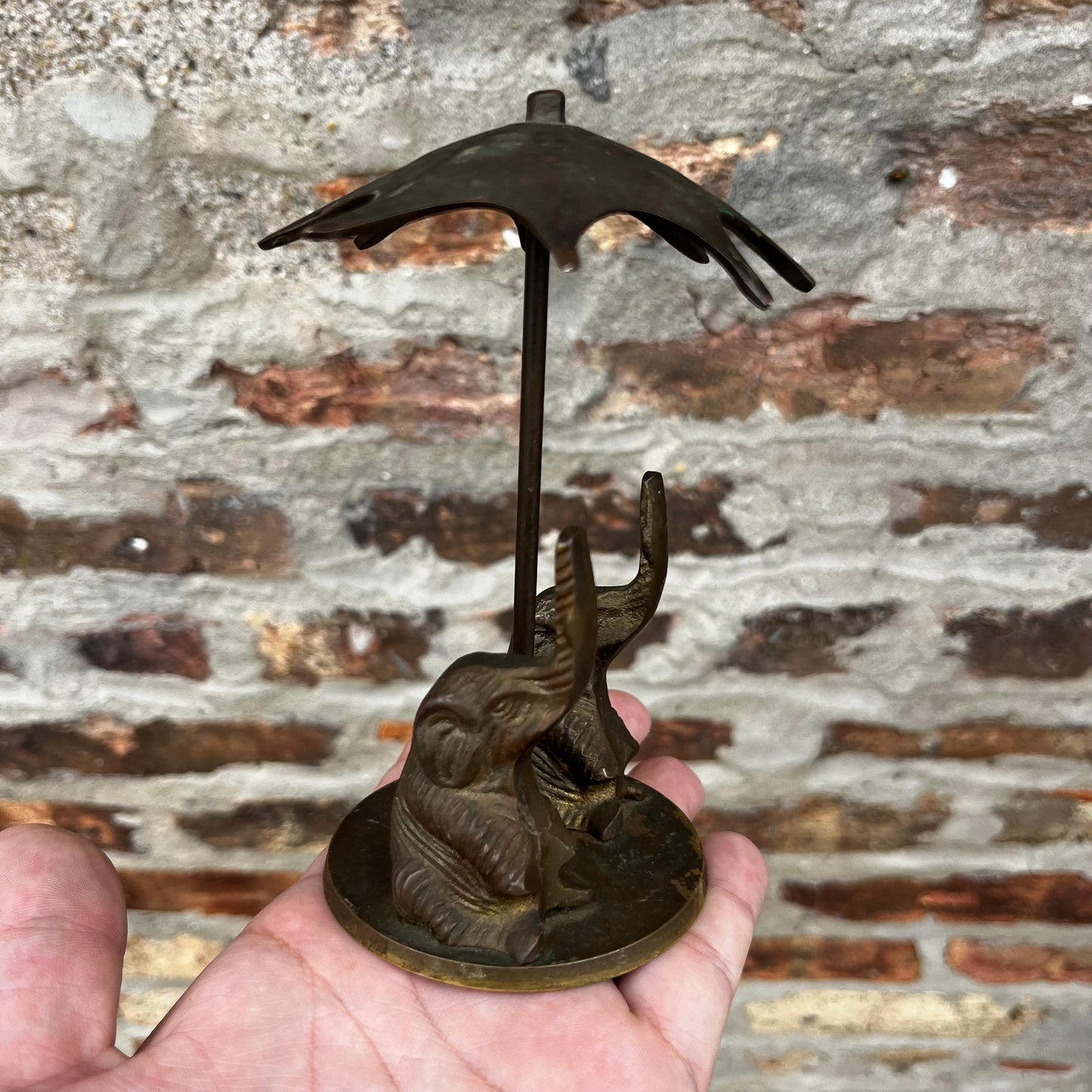 Vintage Brass elephants.