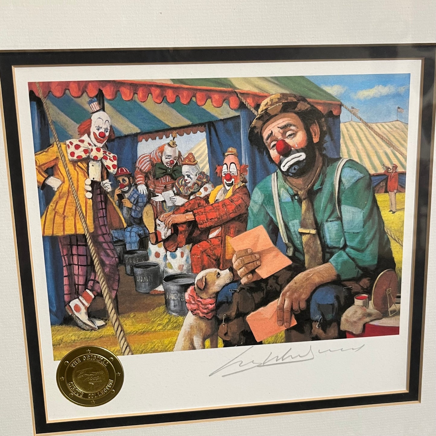 90s Emmet Kelly Jr. O.G. circus collection print.