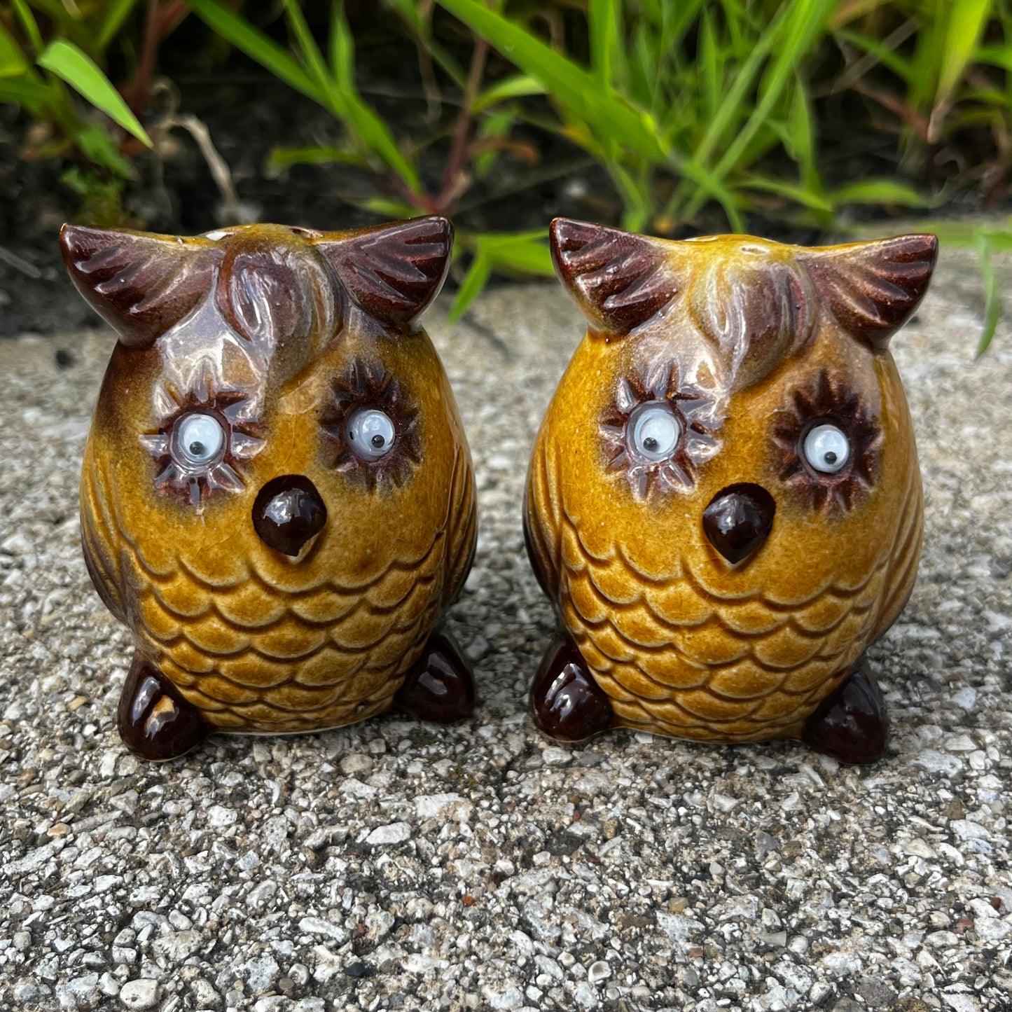 1950s Wise owl salt n’ pepper shakers.