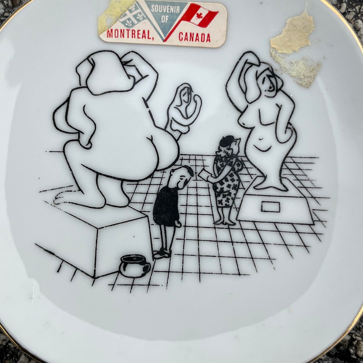 1950s Novelty souvenir dish.