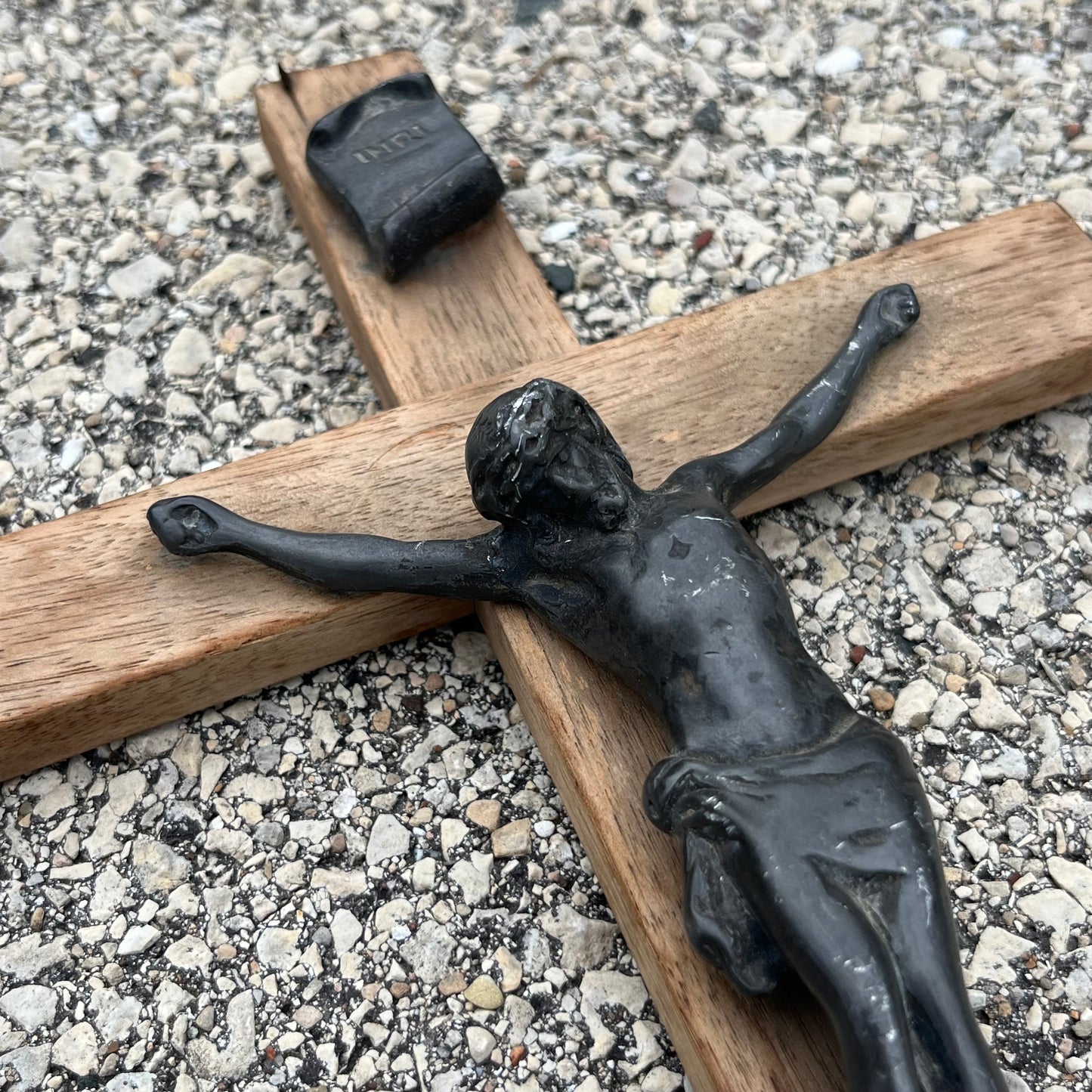 Vintage wooden crucifix.