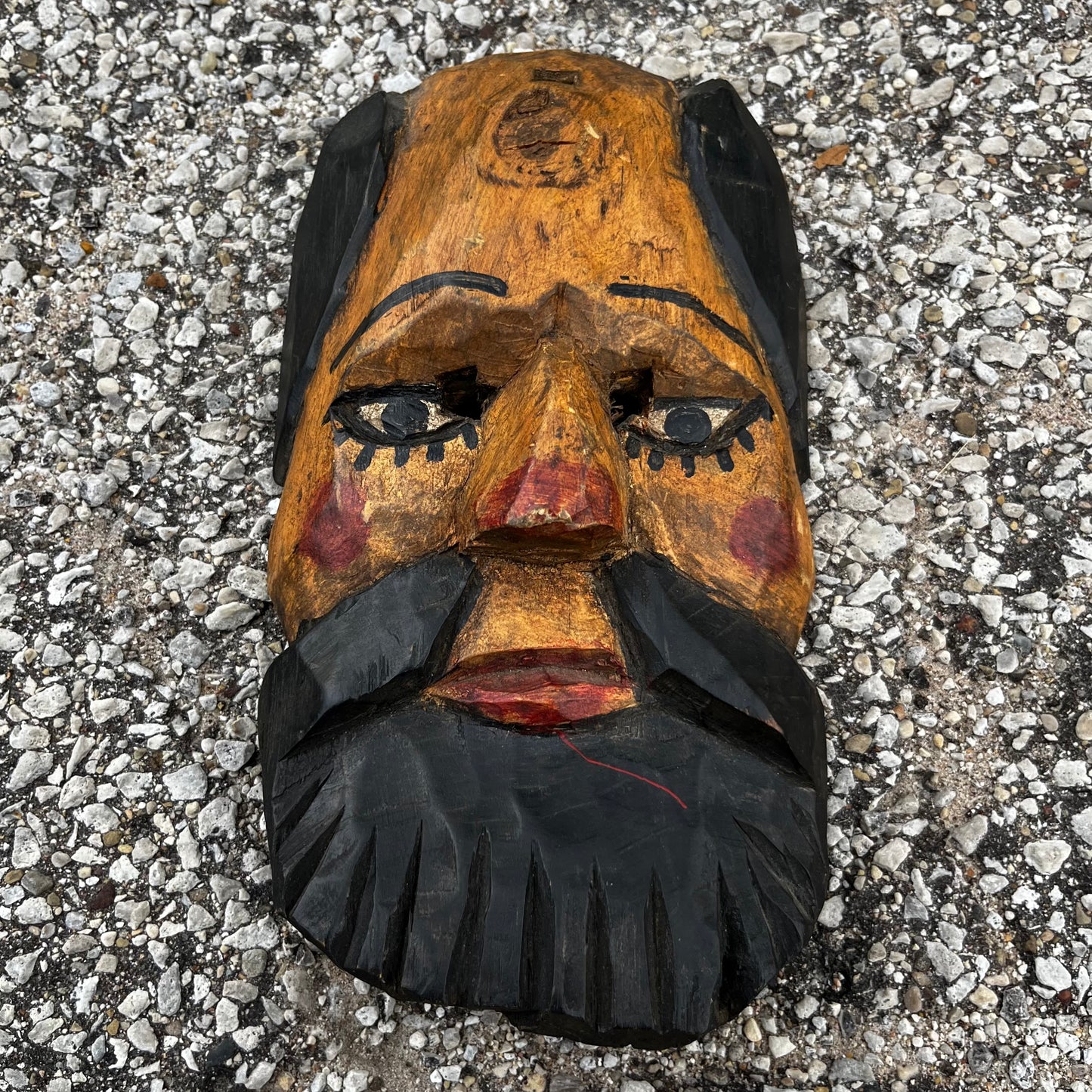 Vintage Guatemalan elder mask.
