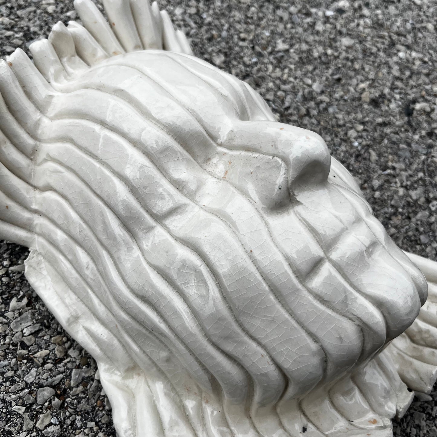 90s Hand crafted clay “Death mask”.