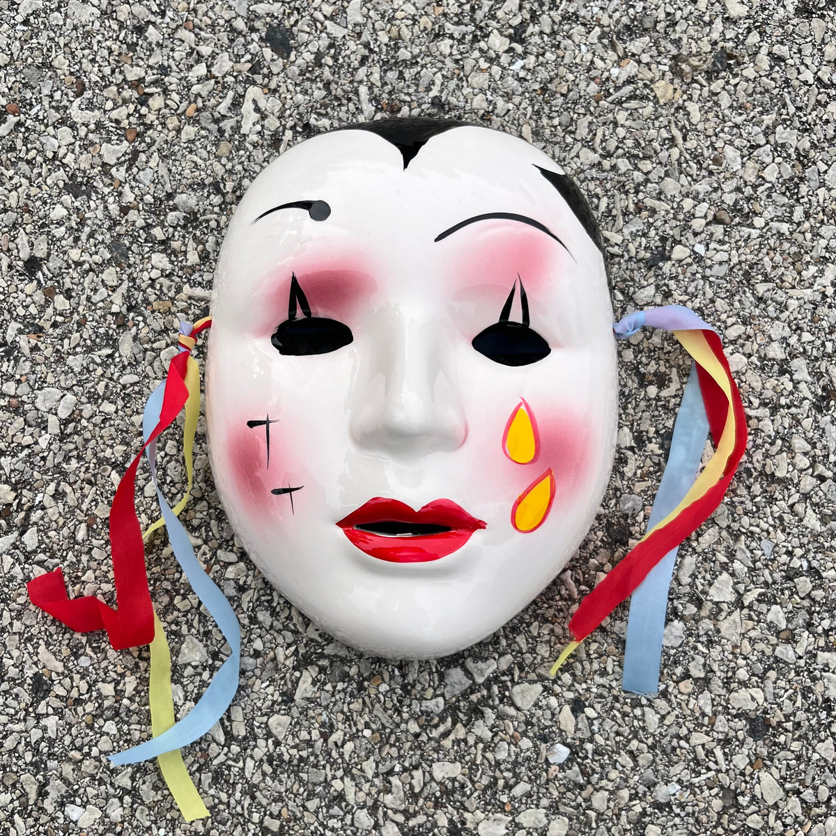 90s Ceramic clown mask.
