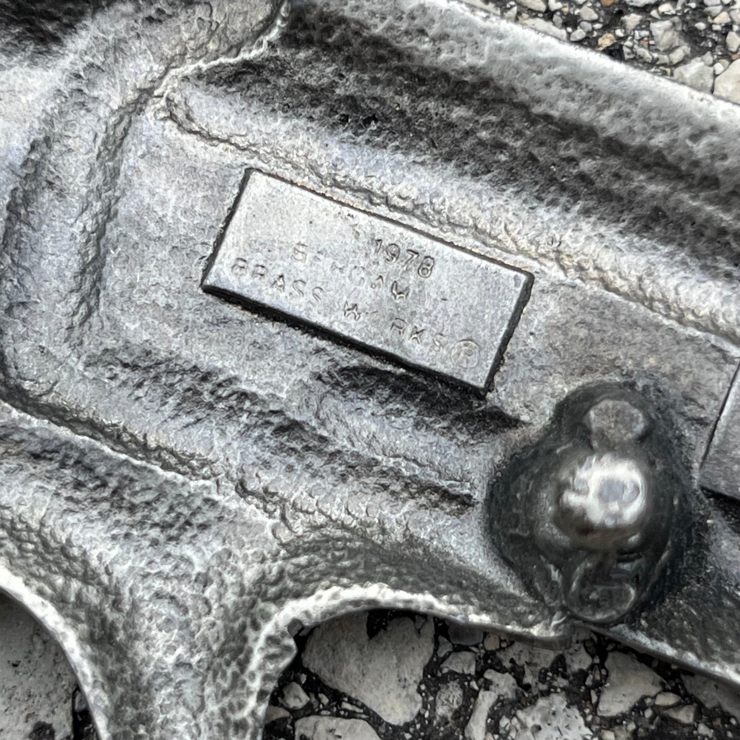 1978 Pistol belt buckle.