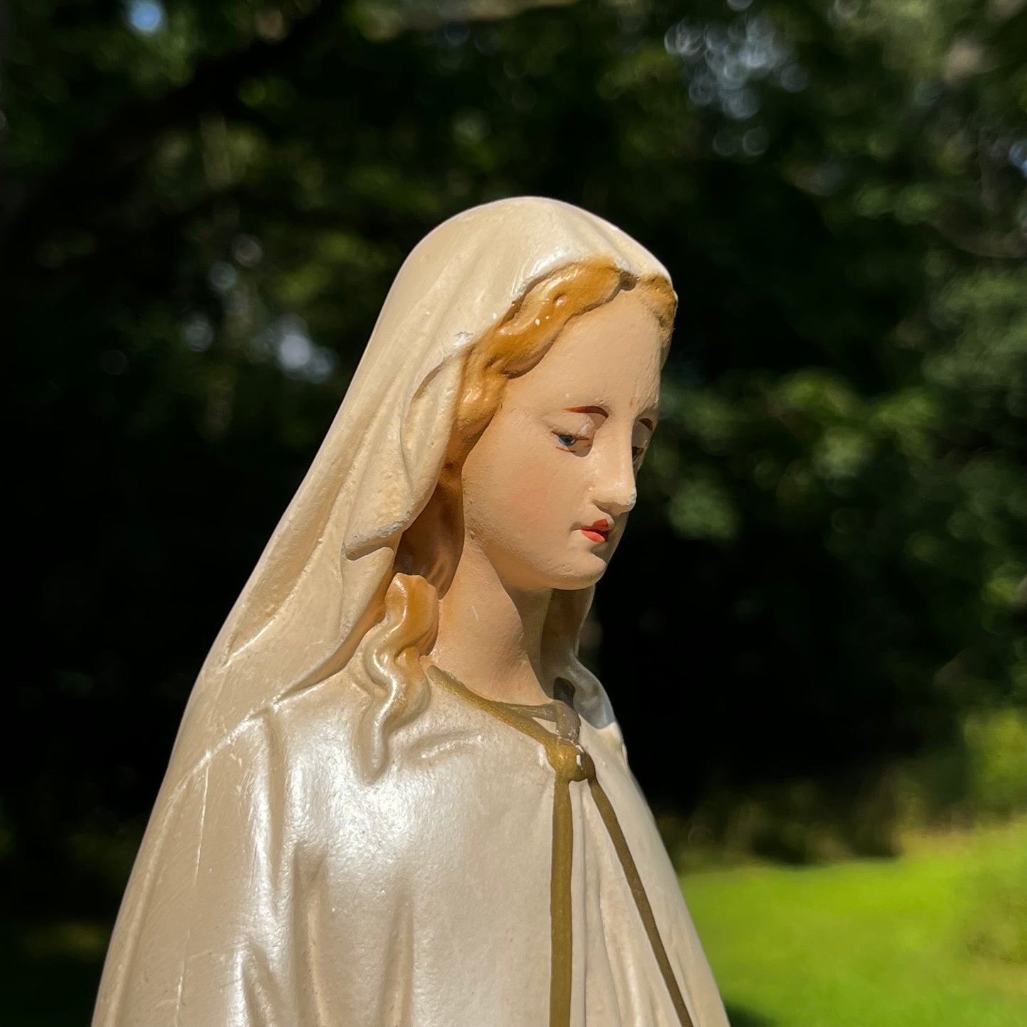 Vintage chalkware Mother Mary.