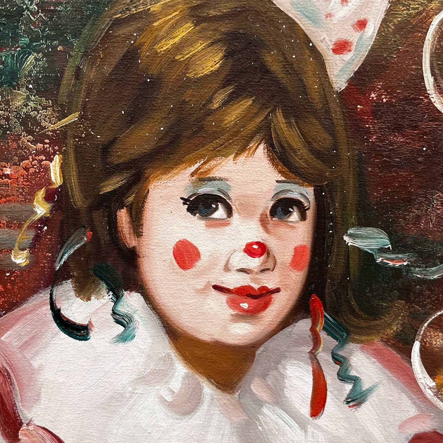 1980s Bubble clown painting.