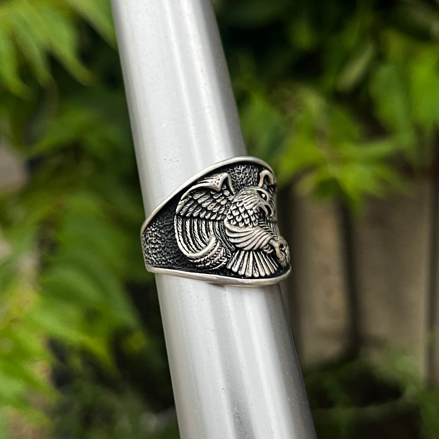Vintage Sterling eagle ring. Size 12.5.