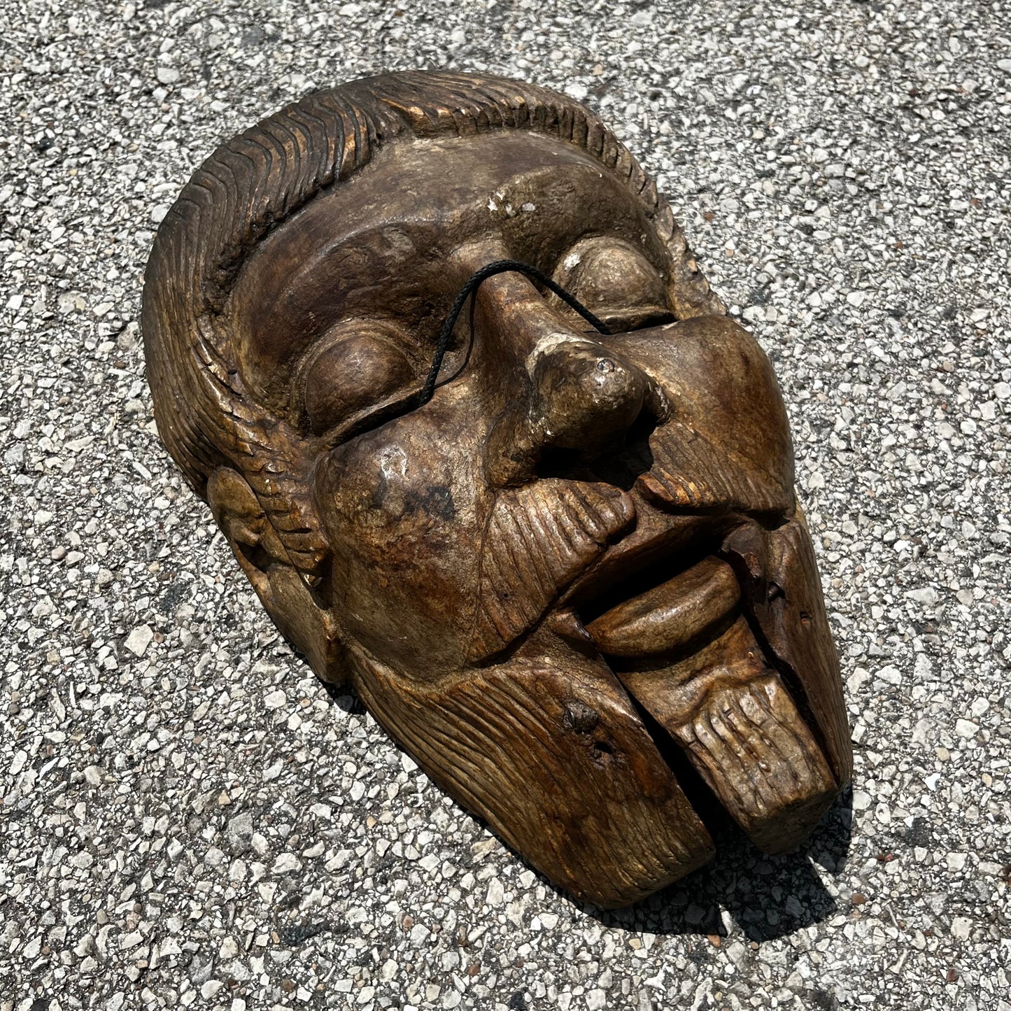 Early 1900s Danza dr Moro Spaniard mask.