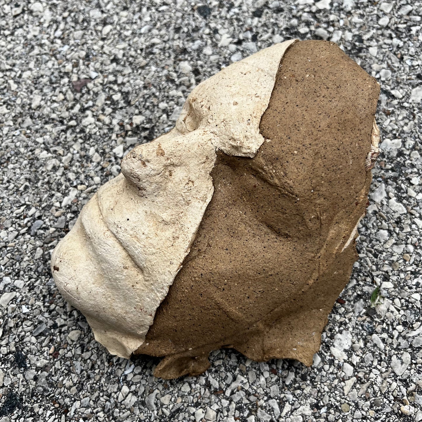 90s Hand crafted clay “Death mask”.