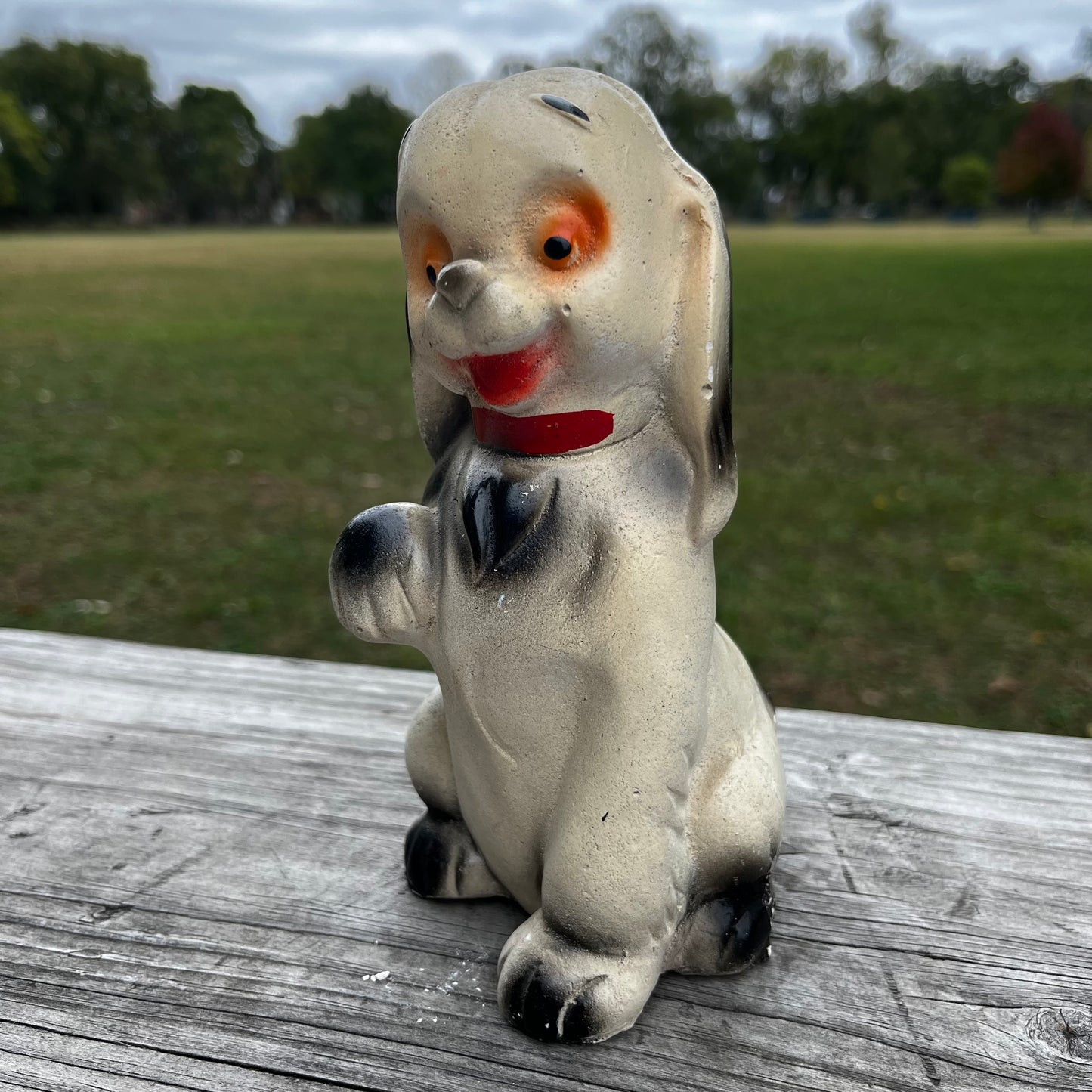 1940s Chalkware pup.