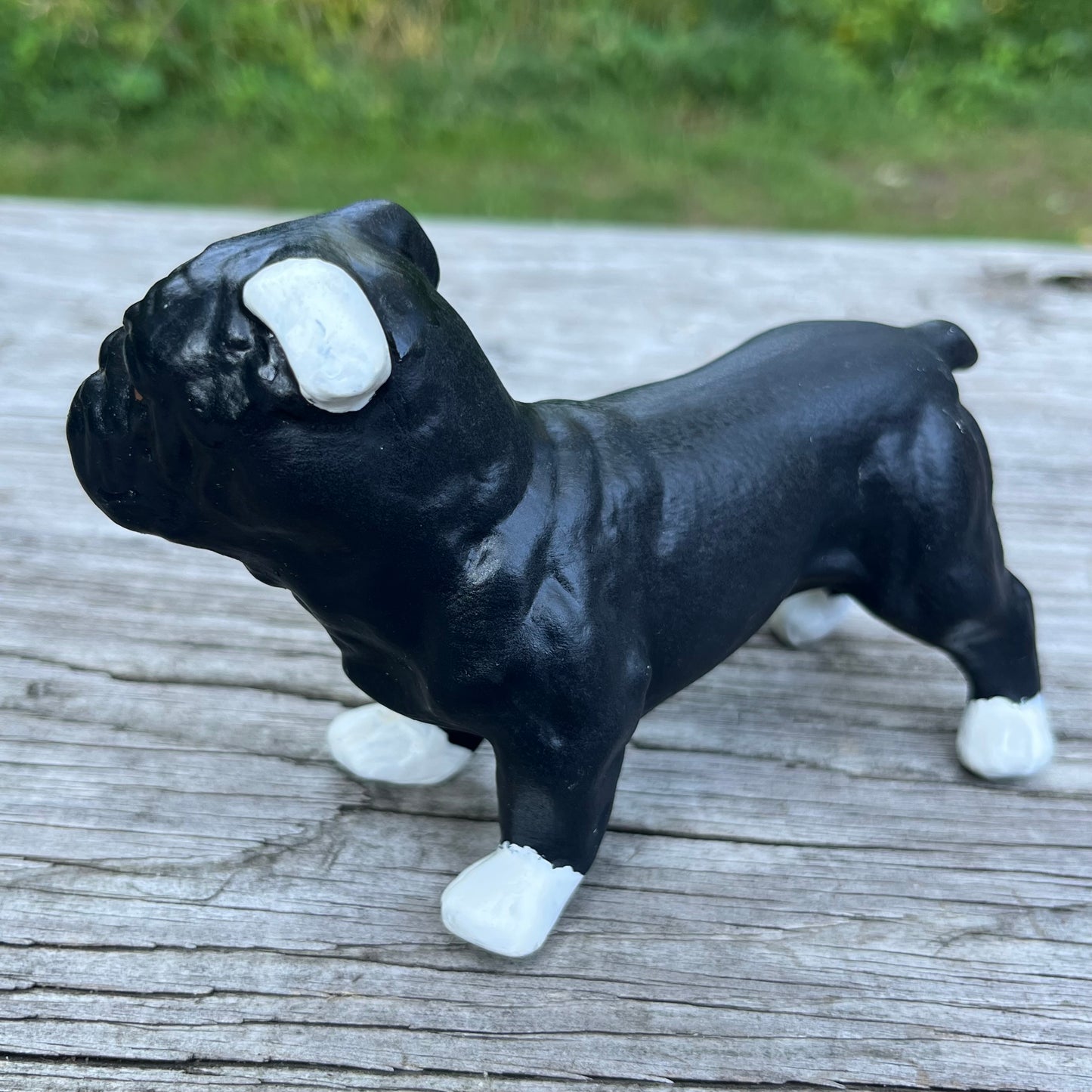 Vintage ceramic bulldog.