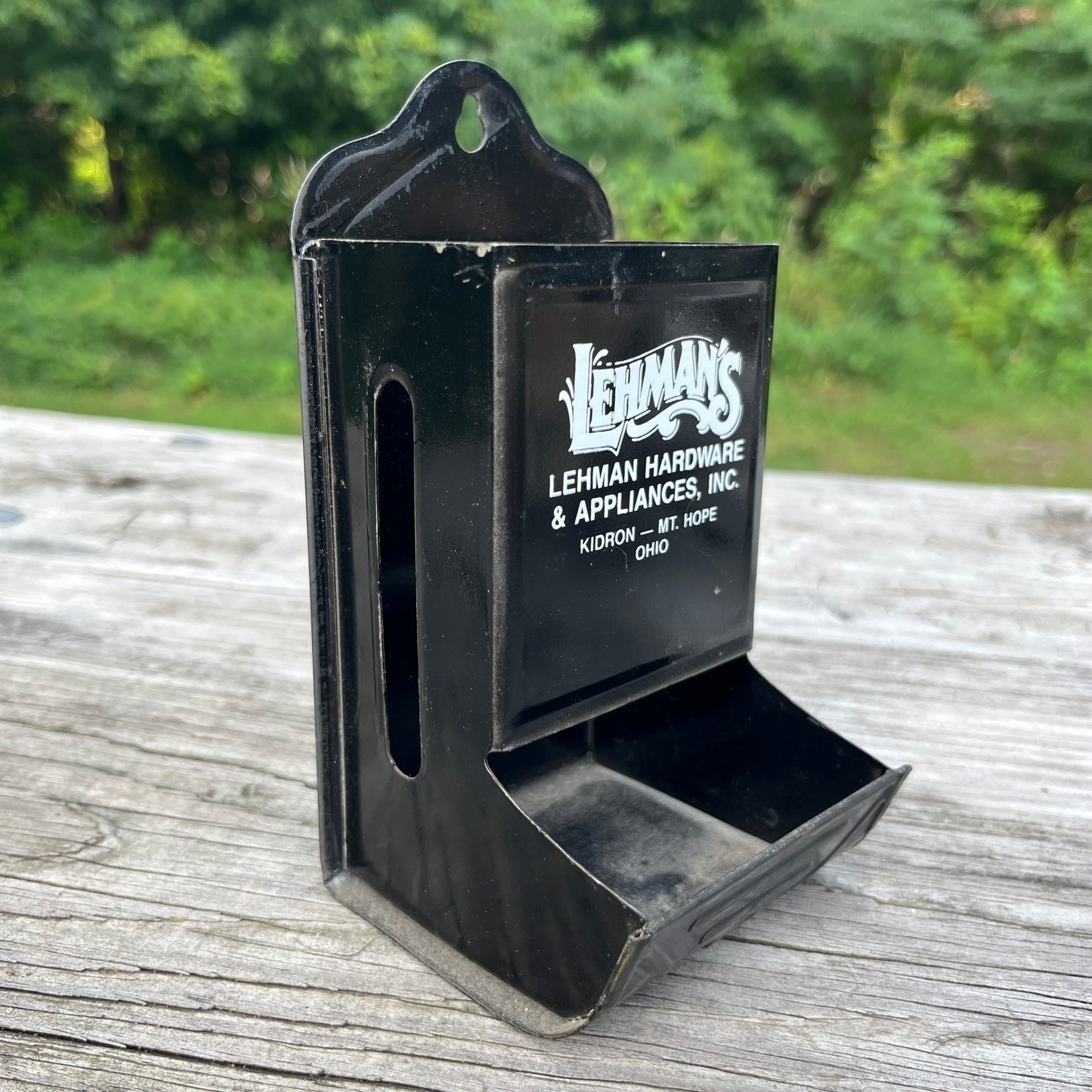 Vintage matchbox holder.
