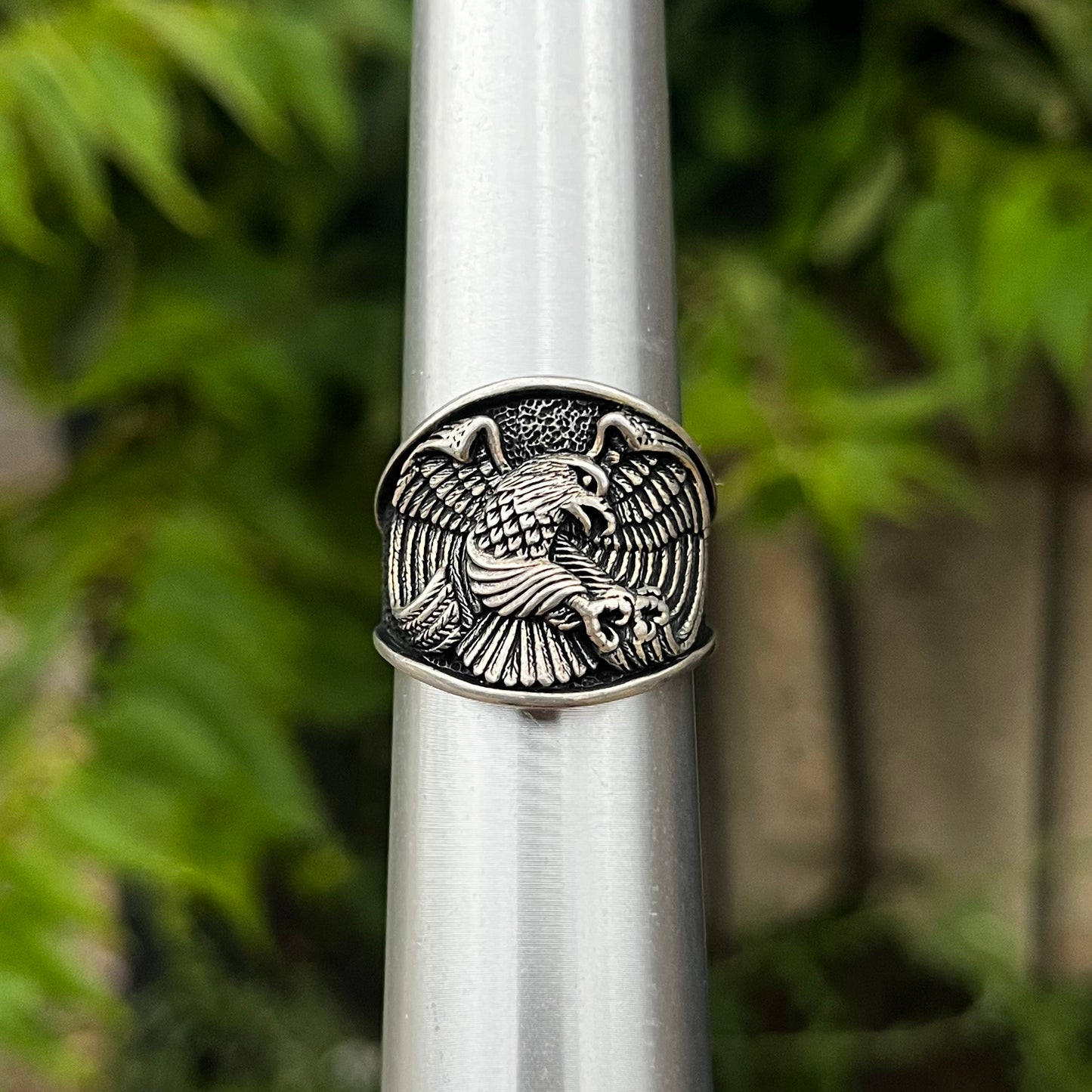 Vintage Sterling eagle ring. Size 12.5.