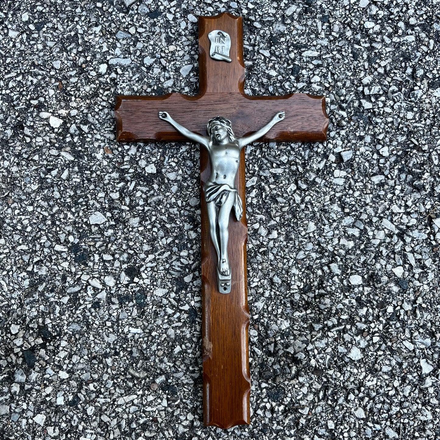 Vintage wooden crucifix.