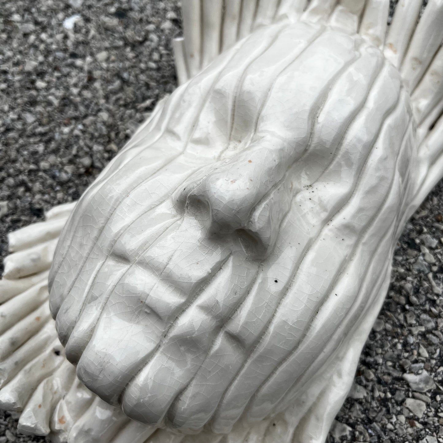 90s Hand crafted clay “Death mask”.