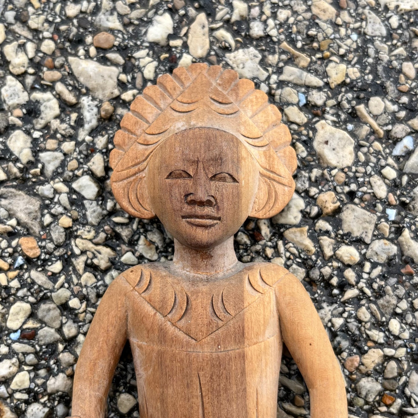 Vintage Balinese wood carving.