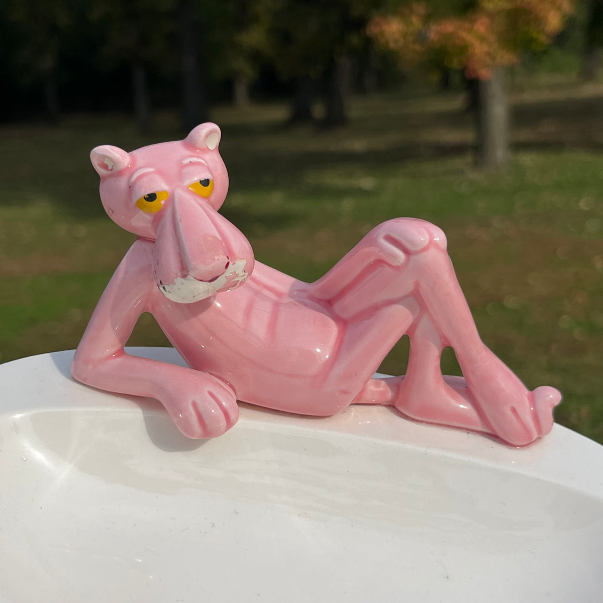 Vintage Pink Panther ashtray.