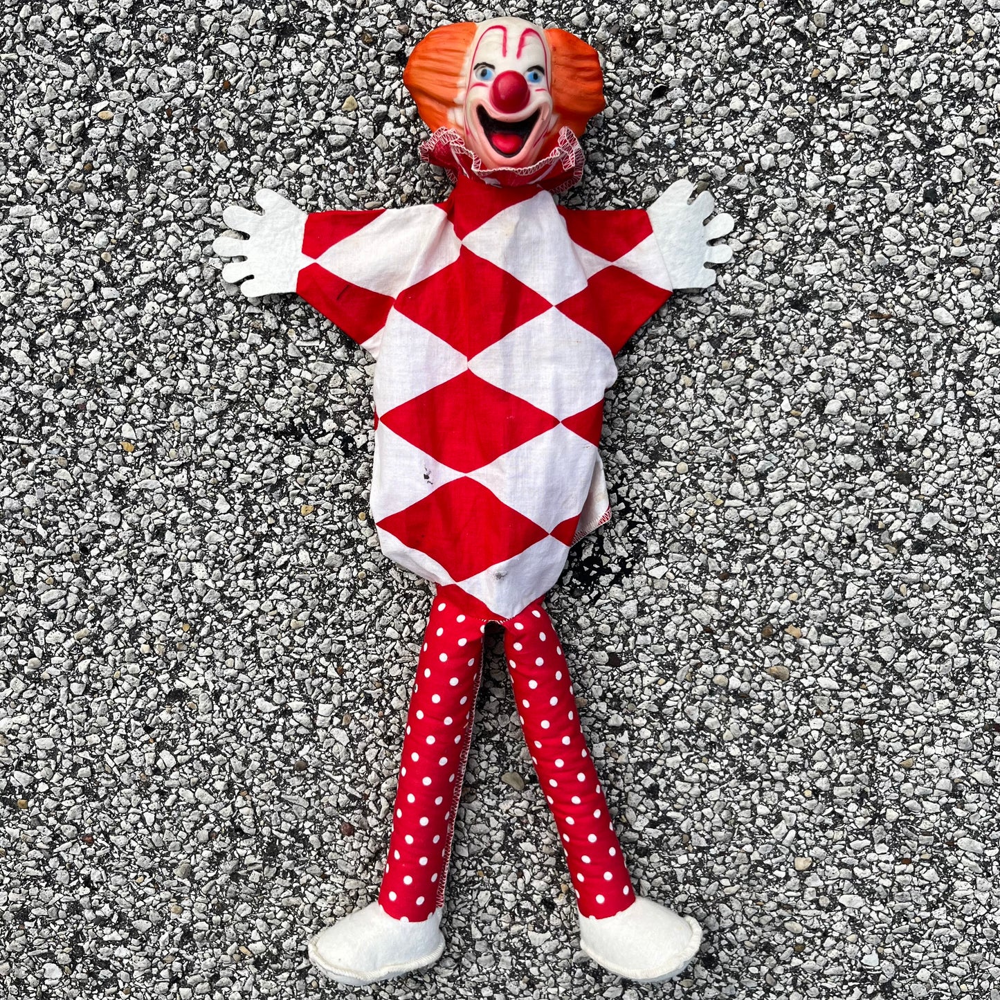 1950s Bozo the clown hand puppet.