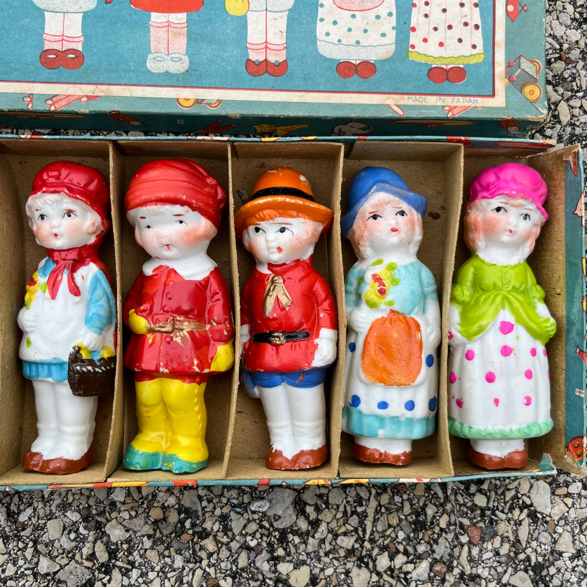 1940s Bisque toy set.