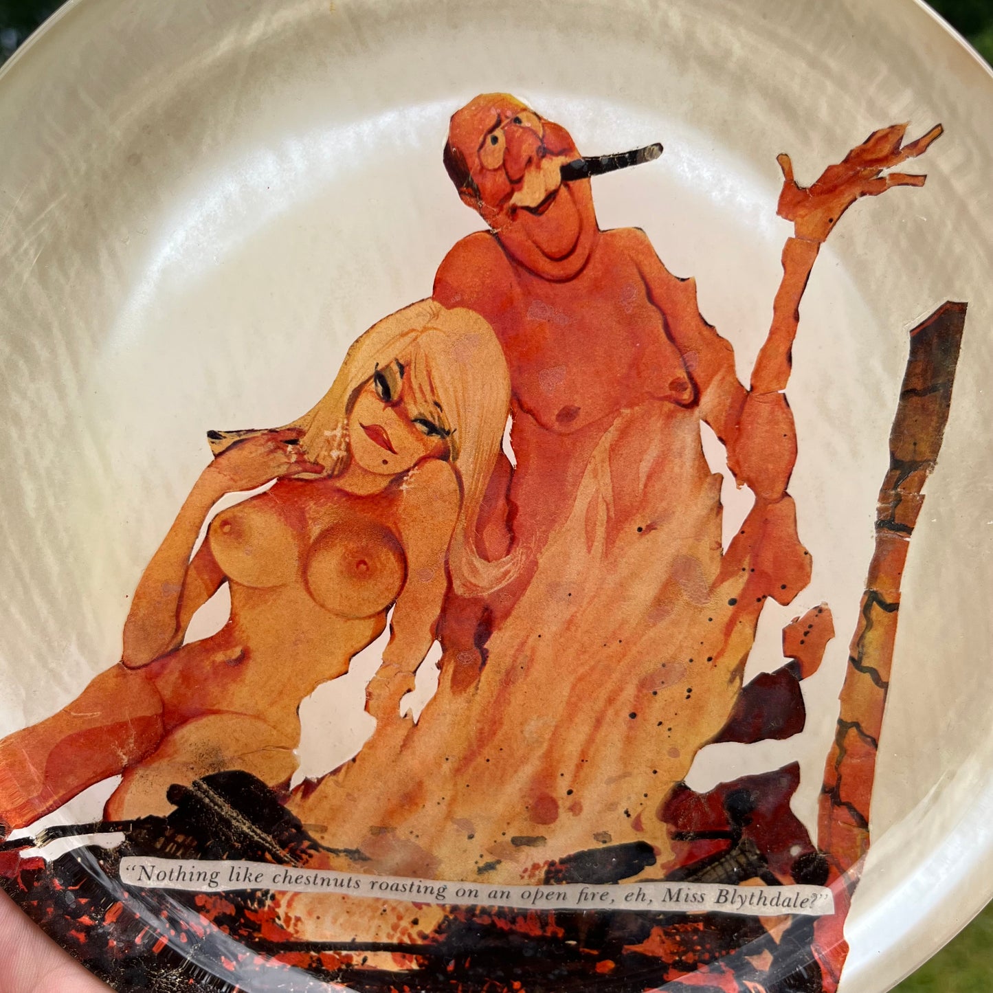 1969 Risque Erich Sokol plate.